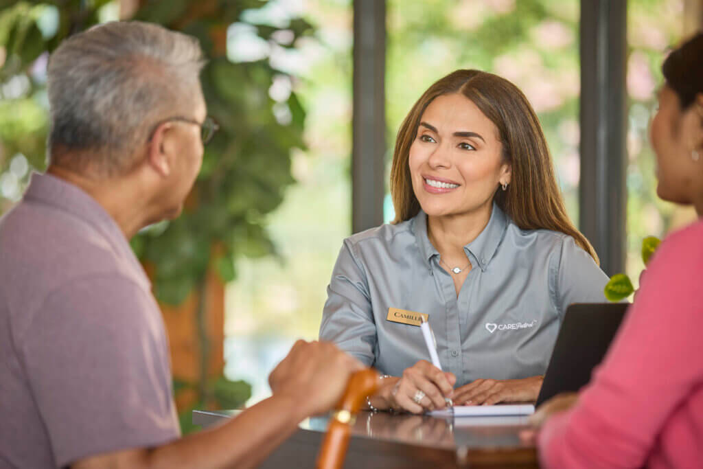 CarePatrol Advisor with a family during Senior Care Navigation Session