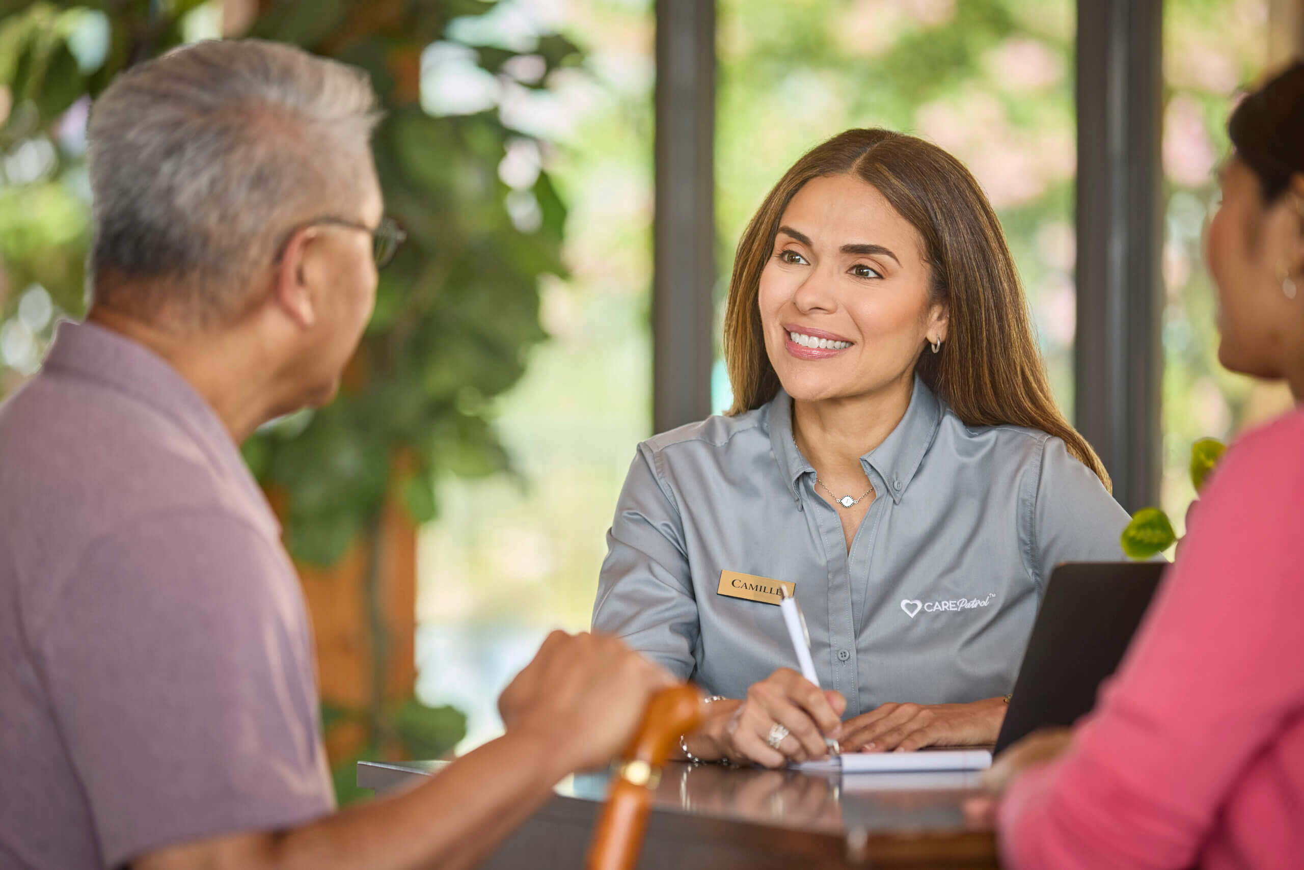 CarePatrol Advisor with a family during Senior Care Navigation Session