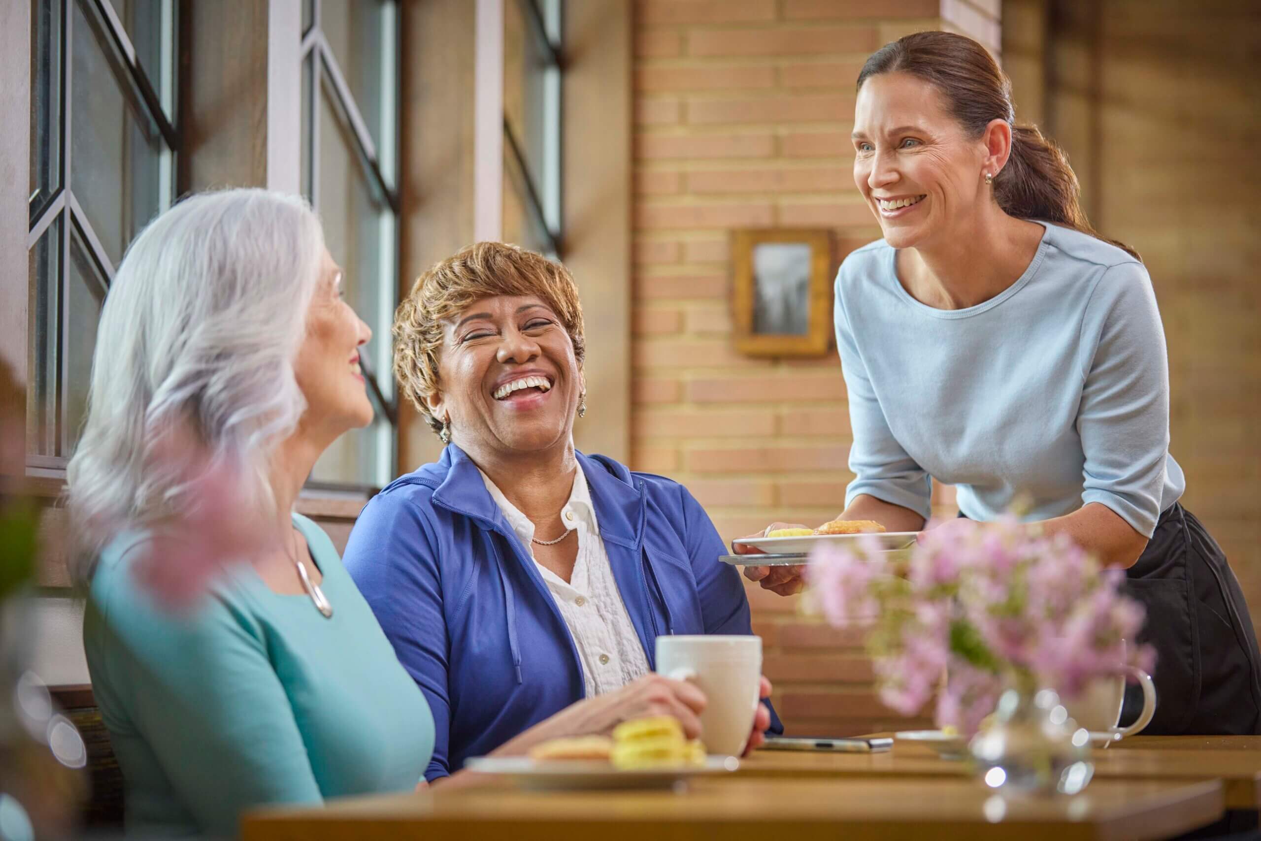 dining at senior community