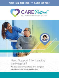 CarePatrol of York Region - Finding the right care option rack card